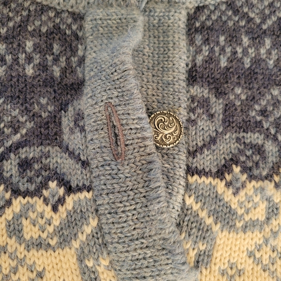 Vintage LL Bean 100% Wool Sweater Size 42/XL Made In Norway - Picture 12 of 16